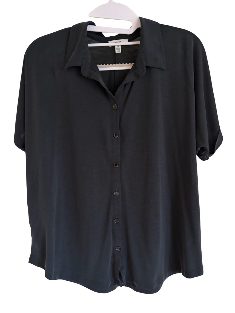 Mavi Women’s Button-Down Blouse Black Size M